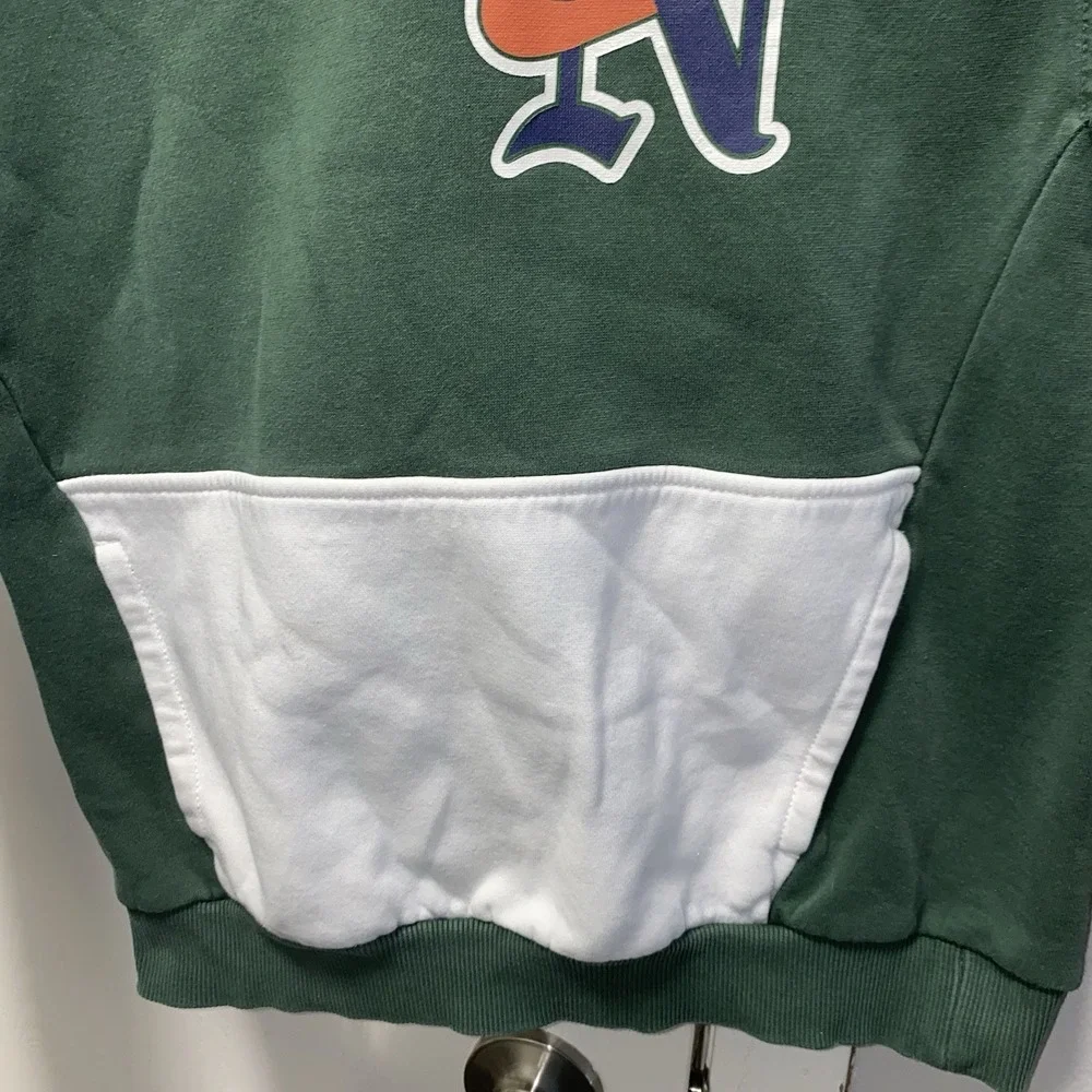 Rare Youth Nike Swoosh‎ High Patched Multi-color Hoodie Sweatshirt Colorblock L